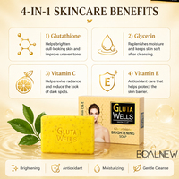 Savon Artisanal Éclaircissant au Glutathion ODM OEM, Vitamines C et E, Hydratant, Anti-Taches Brunes