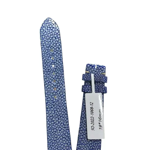 Genuine Stingrag-rubbd couro luxo Watch Strap