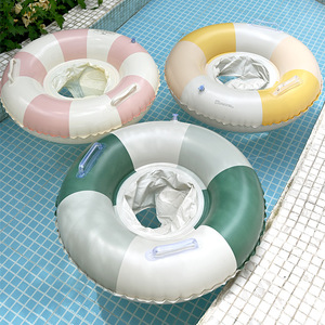 TANYOZHE Anillo de natación para niños, color sólido, anillo de asiento inflable grueso para uso en piscinas infantiles - Product Image 2