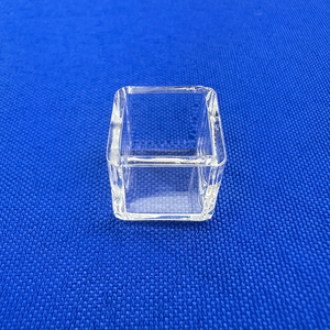 Espectrofotômetro de células de cuvette de vidro óptico UV de quartzo transparente de alsmissão personalizado de laboratório - Product Image 2