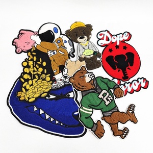 Chenille Hình Dạng Động Vật Các Bản Vá Lỗi Thân Thiện Với Môi Thêu Vải Cho Trẻ Em Của Quần Áo Tiger Elephant <span class=keywords><strong>Panda</strong></span> Owl Dễ Thương Các Tính NĂNG - Product Image 1