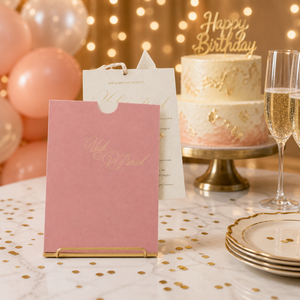 Luxuriöse Maßgefertigte Smaragdgrüne Hochzeitseinladungen mit Folienprägung Elegante Pocketfold Ausziehbare Einladungskarten für Geburtstagsfeiern - Product Image 4