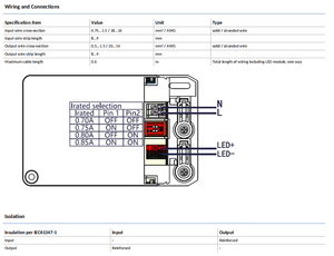 Controlador LED Xitanium HE 34W 0.7-0.85A 40V DS I 230V con interruptor DIP ajustable, fuente de alimentación aislada de corriente constante - Product Image 5