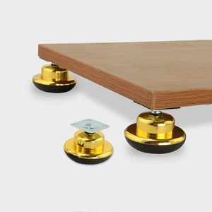 Plastic Durable Modern Simple Gold & Silver Cabinet and Shelf Foot <b>Pads</b> - Product Image 2