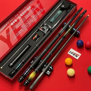 Queues de billard YFEN YF LiuGuang Deep <span class=keywords><strong>Sea</strong></span> Abalone Inlay en acrylique, alliage d'aluminium, fibre de carbone légère, haute qualité, 3/8*8 - Product Image 1