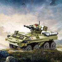 Wange 3515 Série d'équipements BTR-4 Bucephalus Véhicule de combat d'infanterie Modèle MOC Ensemble de blocs de construction Jouet en plastique pour enfants