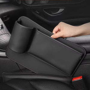 Sac de rangement multifonctionnel pour l'espace entre les sièges de voiture, avec porte-téléphone et porte-gobelet, en cuir PU, organiseur pour l'espace interne de la voiture - Product Image 2