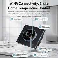 Termostato WiFi para Calefacción por Suelo Radiante, 220V, Compatible con 7 Idiomas, Programación Inteligente para Apartamentos y Hogares