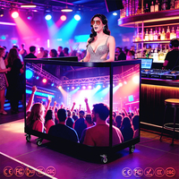 Mesa de DJ Plegable P1.9P2.6P2.9P3.9, Cabina de DJ para Actuaciones en Escenario, Eventos Musicales, Conciertos, Discotecas, Pantallas LED