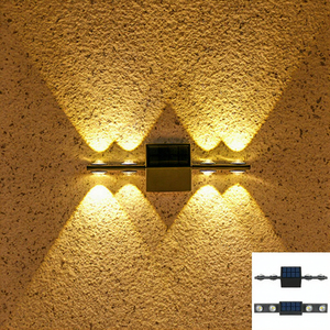 Solar LED Flower Style Christmas <b>Wall</b> Light for Outdoor Courtyard Staircase Porch Garden Use IP65 Rated - Product Image 3