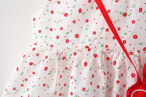 Ropa de Verano para Bebés, Vestidos para Niñas Pequeñas, Vestido Corto con Volantes y Estampado Floral, Venta al Por Mayor - Product Image 5