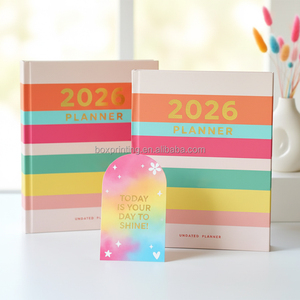 Atteignez votre objectif et augmentez votre A5 Organisateur personnel à couverture rigide Journal de vie annuel mensuel quotidien non daté - Product Image 1