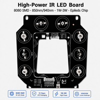 Module LED IR personnalisé 850nm 940nm haute puissance 1W 2W 3W 8080 K1 SMD pour caméra de sécurité vision nocturne IR CCTV Usine