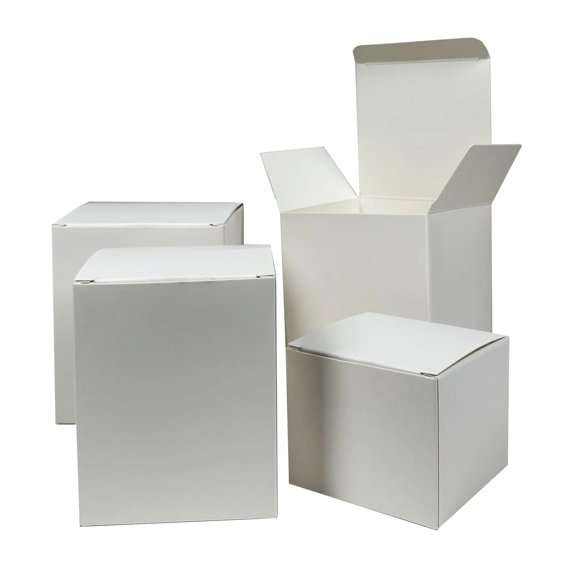 Scatola cosmetica con stampa ecologica a colori personalizzati con goffratura scatola regalo in cartone di carta bianca