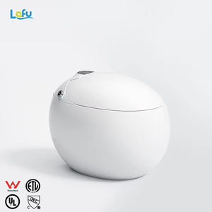 Appareils sanitaires intelligents, chasse d'eau électrique automatique, toilette intelligente en forme d'oeuf, salle de bain, céramique, siège chauffant avec télécommande - Product Image 1