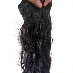 Extensions de cheveux humains indiens bouclés de 18 pouces, bouclés profonds, ondulés, raides, Yaki, mèches de cheveux humains bruts avec closure, provenant des temples - Product Image 6