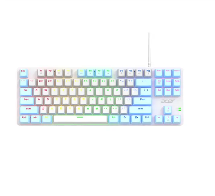 Acer 3 Modes Mini Wired Wireless Multi-color Keycaps RGB Mechanical Keyboard For Laptop