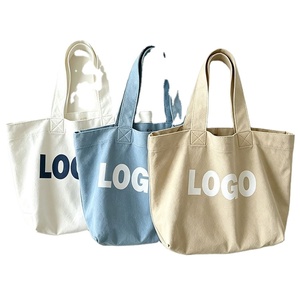 Sac fourre-tout décontracté en toile avec impression de lettres couleur personnalisée, sac à bandoulière tendance pour le café, l'école et les voyages - Product Image 1