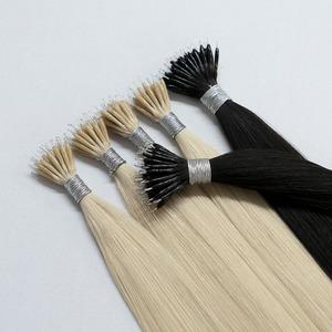 Extensions de cheveux humains Remy à cuticules intactes, <span class=keywords><strong>prix</strong></span> d'usine, pré-collées, avec pointes Nano et anneaux Nano - Product Image 3