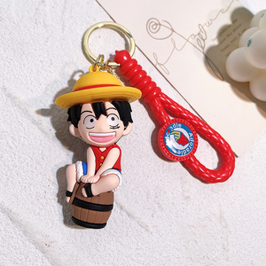 Dễ thương phim hoạt hình phim hoạt hình kim loại PVC <span class=keywords><strong>Keychain</strong></span> cho phụ nữ cô gái vòng chìa khóa phụ kiện mảnh Chopper trẻ em Quà tặng túi xách ví Mặt dây chuyền - Product Image 3