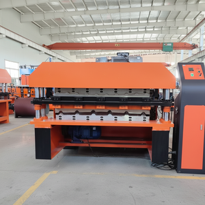 Toiture en tôle ondulée à double couche pour toit faisant la machine facile à utiliser haute efficacité - Product Image 1