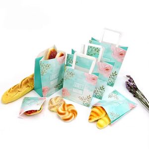 Bolsas de Papel Kraft Natural Imprimibles con Asas Planas para Panadería, Fabricantes de Bolsas de Papel Kraft en India, Bolsas de Compra de Papel en EE. UU. - Product Image 1