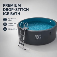 OEM Drop-Stitch PVC Aufblasbare Eisbadewanne Quadratisch Rund Kaltwasser-Tauchbecken Oberirdischer Schwimm-Spa-Therapiepool Hersteller