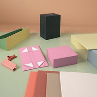 Boîtes cadeaux en carton pliables de luxe en gros, boîtes d'emballage magnétiques de luxe, fabriquées en matériaux recyclés, impression offset