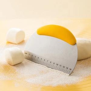 Coltello per levigatura in acciaio inossidabile semicircolare Brioche raschietto da forno con coltello per <span class=keywords><strong>farina</strong></span> graduato - Product Image 2