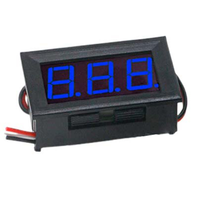 Mini Voltímetro Digital LED de 3-30V, Detector de Voltaje y Monitor de Capacidad para Motocicleta y Automóvil
