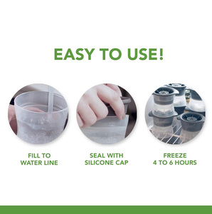 Stampo per Cubetti di Ghiaccio a Forma di Pallone da Calcio in Silicone Grigio Ecologico Economico, Accessorio da Cucina per Alimenti - Product Image 4