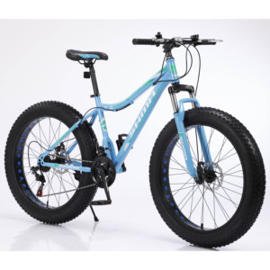 Bicicleta de Montaña China <span class=keywords><strong>2026</strong></span> de 26 Pulgadas, Acero con Alto Contenido de Carbono, Neumáticos Gruesos 4.0, Bicicleta Fat <span class=keywords><strong>Bike</strong></span> de Cinco Llantas, Frenos de Disco, Bicicleta para Nieve - Product Image 2