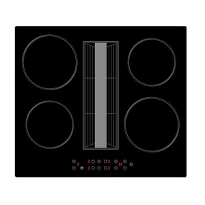 Placa de inducción eléctrica de 4 quemadores incorporada con campana <span class=keywords><strong>integrada</strong></span> - Product Image 6