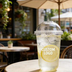 Gobelet à thé au lait Boba en plastique à paroi simple personnalisé de 15 oz, 90 mm, transparent, pour les boutiques de thé au lait - Product Image 3