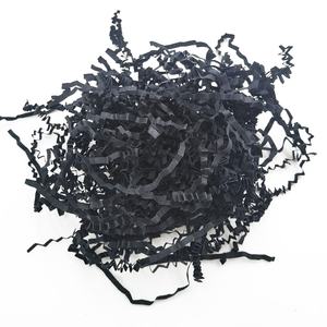 Papier de remplissage en vrac pour boîtes cadeaux, déchiqueté, ondulé, couleur rouge soie, kraft, pour paniers cadeaux - Product Image 4