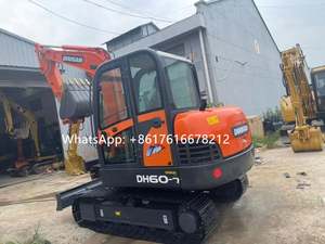 Mini-excavatrice d'occasion Doosan DH60-7, 6 tonnes, sur chenilles, moteur Yanmar (Corée du Sud), garantie 1 an, forte puissance de creusement, pompe moteur, à vendre - Product Image 5