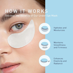Patchs pour les yeux en gel hydratant à la marque privée, masque pour les yeux en collagène cristallin, patchs anti-rides pour les yeux, transparents - Product Image 3