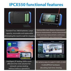 PEGATAH IPCX-550ACTHN 5.5 Polegada Touch Screen CCTV Tester Monitor Satellite Finder 6K IP e Câmera Analógica CVI/TVI/AHD Testes - Product Image 6