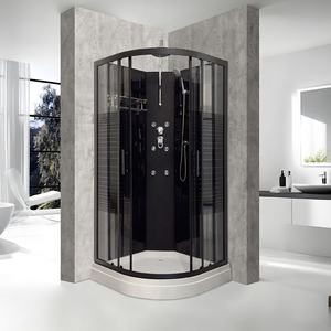 Cabine <span class=keywords><strong>de</strong></span> <span class=keywords><strong>douche</strong></span> multifonctionnelle <span class=keywords><strong>de</strong></span> luxe, étanche, avec porte coulissante <span class=keywords><strong>en</strong></span> verre trempé brossé, <span class=keywords><strong>en</strong></span> alliage d'aluminium, design moderne, pour hôtel - Product Image 2