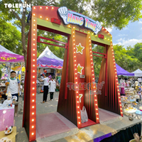 Tolefun CE 2 joueurs, lumières LED métalliques de type carnaval, grand équipement d'amusement extérieur, parc d'attractions, jeu de carnaval Hang Time