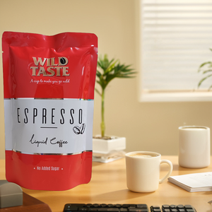 Café Líquido Premium Wild Taste Sin Azúcar, 15ml, Paquete de 8 Sobres, Grado Alimenticio, 0% Humedad, Sabor Suave, Café Instantáneo - Product Image 3