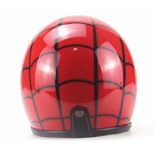 Mode M/L/XL/XXL ABS rouge Look <span class=keywords><strong>Spiderman</strong></span> casque de course de Motocross casques de <span class=keywords><strong>moto</strong></span> demi-visage casque - Product Image 6