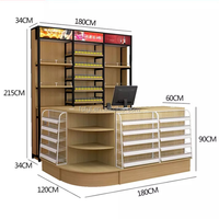 Compteur de caissier simple, meuble de détail, simple et design, pour épicerie/caisse