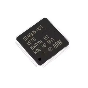 Microcontrolador STM32F407VET6 IC MCU 32BIT 512KB Flash 100LQFP integrado STM32F407VET6