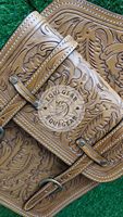 Logo personnalisé sac de selle de cheval double face pommeau Western équestre en cuir sacs de selle prix de gros pour l'équitation