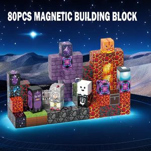80 Piezas, el Juego de Cubos Magnéticos para Niños Más Vendido, Estimula la Imaginación, Bloques Educativos - Product Image 3