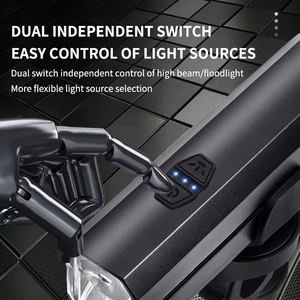 <span class=keywords><strong>Lampe</strong></span> de guidon en aluminium étanche 1500 Lumen 5000MAH USB-C rechargeable <span class=keywords><strong>pour</strong></span> vélo <span class=keywords><strong>Lampe</strong></span> avant à LED <span class=keywords><strong>pour</strong></span> vélo MTB Highlight - Product Image 3