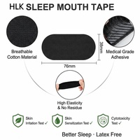 Bande adhésive buccale HLK OEM anti-ronflement respirante et hypoallergénique, 95 % coton, 5 % élasthanne, certifiée CE/RoHS, durée de conservation de 2 ans pour un meilleur confort