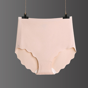 Vente chaude Qualité Glace Soie Sans Couture Respirant <span class=keywords><strong>Latex</strong></span> Taille Haute Plus La Taille Sous-Vêtements Coupe Haute Slip Femmes Culottes - Product Image 6