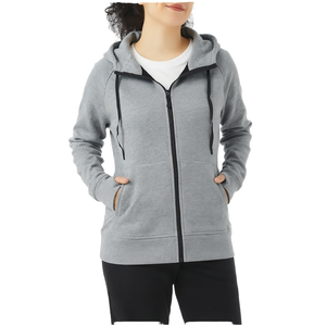 JAC22 DZ54182 Colección Primavera Verano Sudadera con Capucha para Mujer, Holgada, de Manga Corta, con Cierre, Tejida, Anti-Pilling, con Estampado Frontal - Product Image 1